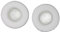 Gadpiparty Cuscinetti auricolari di ricambio per cuffie comodi cuscini bianchi 80 mm 1 paio