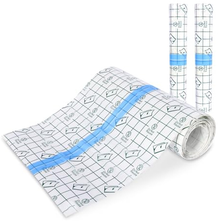 3 Rotoli Benda Trasparente Impermeabile, 15cm x 1m Cerotti Elastici di Fissaggio, Cerotto Impermeabile Post Operatorio, Pellicola Per Tatuaggi per Tatuaggi,Protezione Delle Ferite