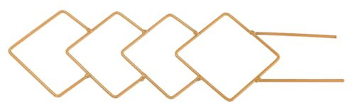 Supvox Topfpflanzenstütze Quadratisches Metallgitter Kletterpflanzenpfahl Für Blumen Pothos Monstera Golden