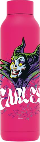 QUOKKA SOLID X DISNEY | BOTELLA TÉRMICA DE ACERO INOXIDABLE DOBLE PARED | VILLAINS MALEFICENT