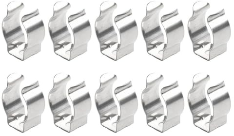 Vibsky Set di 10 clip in spugna a molla, supporto per attrezzi a base stretta per garage capannone, apertura 25-35 mm