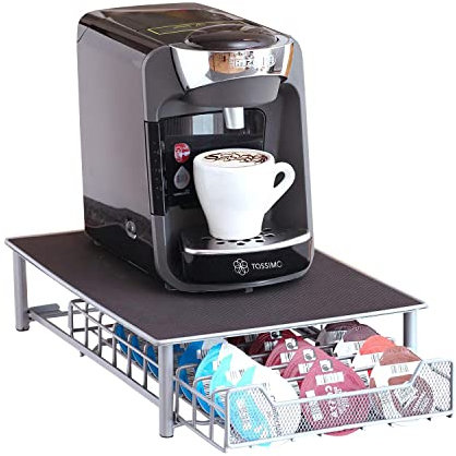 Neo 60 Pod Coffee Capsule Holder Dispenser Stand Drawer Storage Rack Suitable For Tassimo Pods