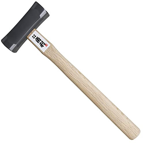 KAKURI Chisel Hammer 570g, Japanese Woodworking Carpenter Hammer for Chisel, Plane, Nail, Heavy Duty Japanese Carbon Stee Square Head Sivler, Made in JAPAN