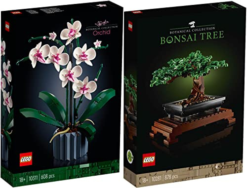 LEGO 2er Set: 10311 Orchidee & 10281 Bonsai Baum