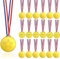 LeFeirr 18 Stück Medaillen für Kinder, Sporttag Medaillen Gewinner Goldmedaillen für Kindergeburtstag Fussball oder Schule Mini-Olympiade