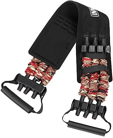 Anneome Fitness Widerstandsband Für Bankdrücken Feuer-Camouflage Ergonomischer Brustmuskeltrainer Langlebiges Elastisches Zugseil Für Krafttraining Zuhause Büro Gym Und Outdoor Nutzung