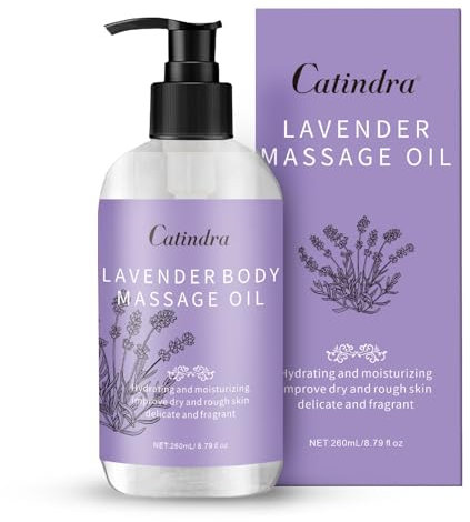 Shefave Massageöl Lavendel, Massageöl für Erwärmen, Entspannen, Beruhigung und Entspannung müder, Massage Körperöl, Lavendelöl Befeuchtung der Haut, Muskelentspannung, Nährendes ätherisches öl