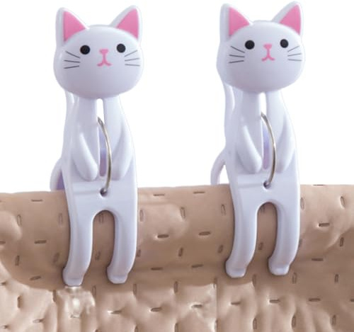 Pinces à Linge, épingles à Linge en Forme de Chat, Pinces à Linge antidérapantes, Pinces et Pinces créatives, idéales pour Le Linge et la Salle de Bain, 7 x 4 x 2 cm