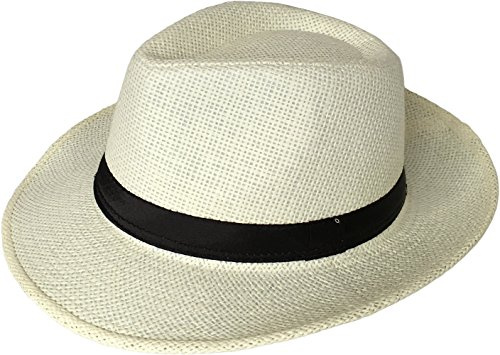 Miobo Cappello Panama Paglia di Montagna Cappello Bogart Cappelli di Paglia Cappello Estivo Champagne 56
