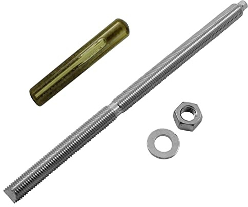 Lumonic tige d'ancrage + cartouche d'ancrage M16 x 300 Acier inoxydable A4 I Pour utilisation comme cheville métallique I Pour différents types de montages traversants