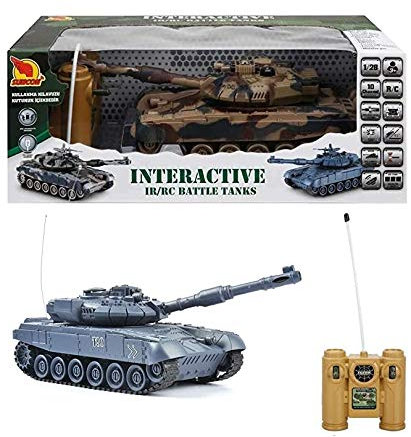 s-idee® Battle Panzer 99801 1:20 mit integriertem Infrarot Kampfsystem 2.4 Ghz RC R/C