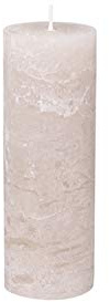 Chic Antique Macon rustikale Stumpenkerze versch.Farben ud Größen Kerze Antik NEU Altarkerzen 100% Paraffin Lange Brenndauer (Rose, 20x7cm)
