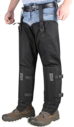 skiguard Snake Gaiter Chaps for Hunting: Snake Bite Protection for Ankle to Thigh Snake Chap, Waterproof Snake Gaiters for Men & Women, Hunting Full Protection for Leg from Snake & Briar Thorns
