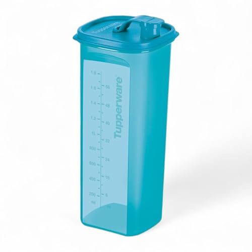Tupperware Slim Line Square Krug 2 Qt Aqua Blue