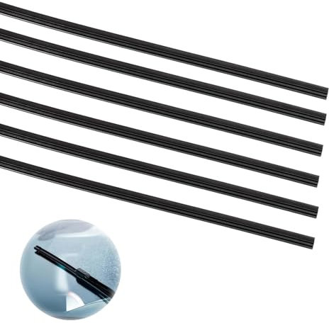 Tergicristalli in gomma da 800 mm, ricambio in gomma per tergicristalli, compatibile con tutti i tergicristalli (8)