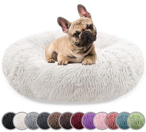 bluzelle Hundebett für Mittelgroße Hunde, Cream, S-70 cm
