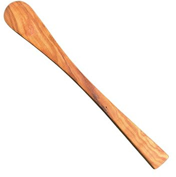 ESPÁTULA PEQUEÑA DE MADERA DE OLIVO ARTESANAL de 25cm. Hecho a mano por un artesano de España. ENVÍO GRATIS
