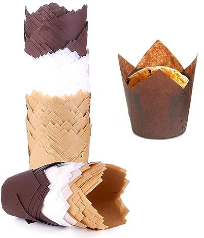 Pyanegn 200PCS Upgrade Parchment Paper Muffin Liners Cake Cups for Baking Cupcake for Wedding Birthday