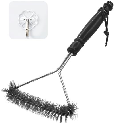 1 Piece Of Barbecue Cleaning Brush, 1 Piece Of Transparent Hook, Grill Cleaning Brush, Barbecue Accessories, Cleaning Wire Tool