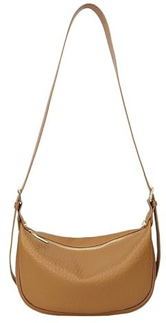 HUA ANGEL Handtasche Damen Klein Halbmond Tasche mit verstellbarem Schultergurt Elegant Crossbody Bag Teenager Mädchen für Festival Uni Sport Reise Shopping Everyday