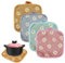 COYUN 4 Pezzi Presine Da Cucina, Presine in Cotone Grandi Guanti da Forno Set Presine Resistente al Calore Presine in Cotone Quadrato per Appendere Forno Microonde Barbecue(Motivo a margherita)