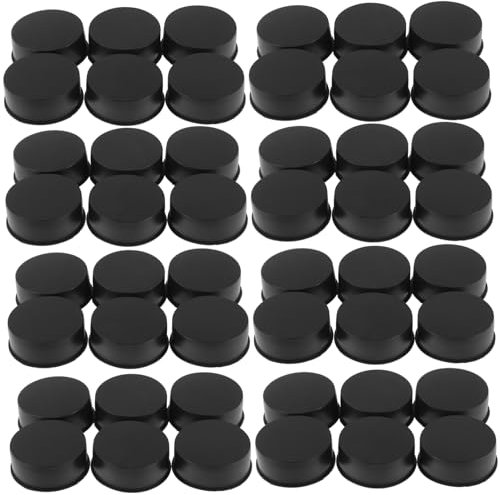 DOITOOL 100pcs Hinge Protection Cover Kitchen Cabinet Hinge Covers Soft Close Caps Top Hole Desk