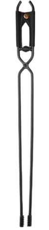 Pit Wood Mover | Fire Pit Tools Outside - Fire Log Clamp, Metal Campfire Poker Stick, Manual Log Gripper, Fireplace Clamp Tool, Logs Tweezers, Heavy Duty Camping Fireplace Tools for Backyard Deck