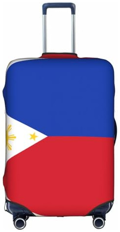 XZDZWK Kofferhüllen mit philippinischer Flagge, kratzfest und staubdicht, mit personalisiertem Design, für Reisen, Business und Outdoor, weiß, M
