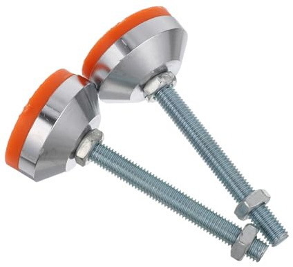 SOPOTUTU 2pcs Levelers for Heavy Machine Adjustable Workbench Base Leveling Feet Table Leveling Feet Cabinet Heavy Duty Industrial Duty Swivel Base Leveler