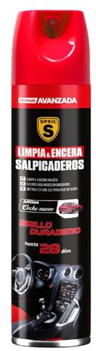 SPSIL Limpia y Encera Salpicaderos para Coche - Limpiador y Abrillantador con Protección UV hasta 28 Días - Efecto Antipolvo para Plásticos, Vinilos y Cuero del Interior Nuevo 250ML