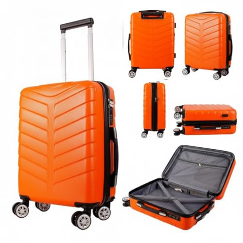 Underseat Travel Case, Orange, 45x36x20cm | EasyJet Approved Size, Detachable Wheels, T-HC-US-1826