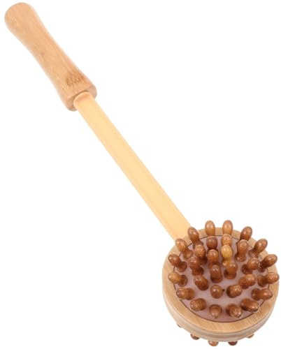 Massaggiatore a Martello in Legno per Schiena e Spalle, Argento | Controllo Facile Dell’intensità, Impugnatura Comoda Ergonomica, Portatile per Studenti e Lavoratori