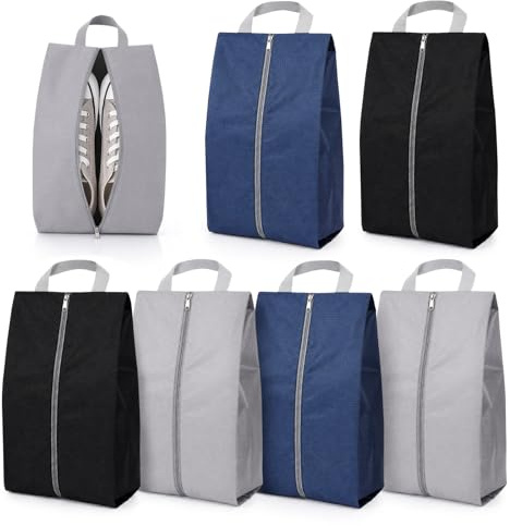 6 Stück Schuhbeutel Reise, Groß Schuhtasche Wasserdicht | Schultasche mit Reißverschluss, Schuhtaschen Organizer für Trennung von Schuhen Kleidung Reisezubehör