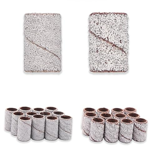 Luxshiny Schleifbänder 100 Stück aus Aluminiumoxid für Elektrische Nagelfräser für Professionelle Maniküre und Nageldesign zu Hause