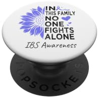 Irritable Bowel Syndrome IBS Awareness Month sunflower PopSockets Adhesive PopGrip