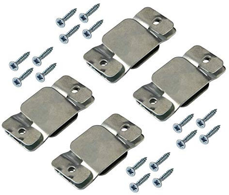 Gedotec Aufschiebeverbinder Couch-Verbinder | Metall verzinkt | 4 Set - Element-Verbinder für Betten, Polstermöbel, Tische