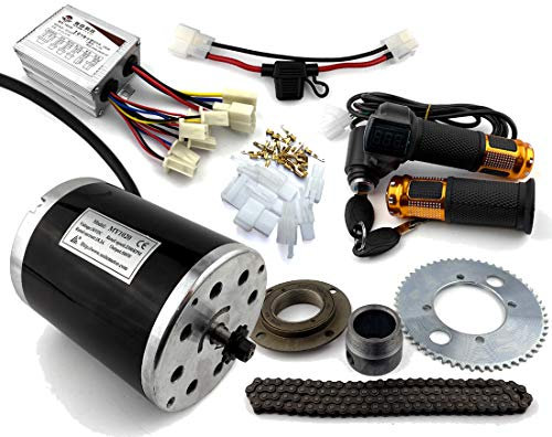 Halterungsloser 500-W-Elektro-Kickscooter-Motor mit Kettenantriebssystem Verwenden Sie eine Drosselklappe mit LED-Anzeigen für die Batterieanzeige (48V Key kit)