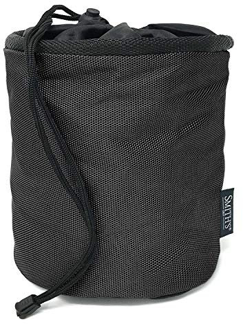 Smith’s® Premium Waterproof Peg Bag | Black | 28 x 18 x 18 cm | for Laundry, Clothes & Pegs | Weather Resistant Oxford 1680D | Indoor & Outdoor Use | Belt & Washing Line Carabiner