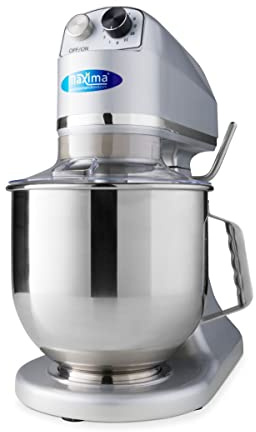 Maxima Gastro Planetenmischer - 7 l - Bis zu 2 kg Teig - Silber