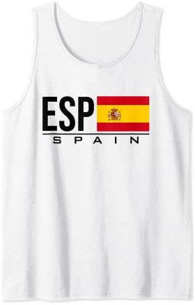 Bandera de España España España Juegos Deportivos Estilo Atlético Camiseta sin Mangas