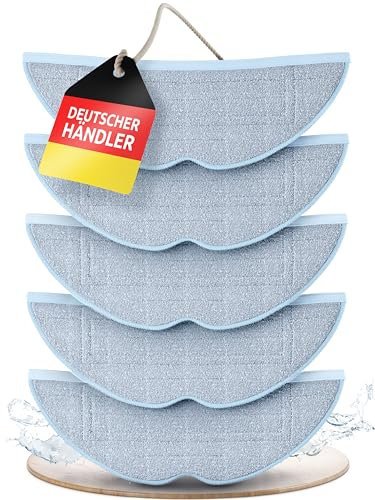 Wischtücher für Roborock S7 & S8 [VORTEILSPAKET] 5 Stück Roborock Wischtücher für S8, S8+, S7, S7+, S7 Pro Ultra, S7 Max Ultra, S7 MaxV, S7 MaxV+, S7 MaxV Ultra - Originale Leistung für VibraRise