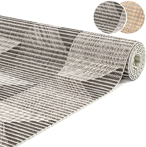 ANRO Badematte Weichschaummatte Bad- und Duschvorleger Antirutsch Badläufer 3D Holz Grau 220x65cm