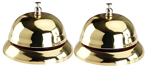 PRETYZOOM 2St läute die Glocke Klassenglocke für Lehrer Spielzeug für Haustiere Spielzeuge Glocke läuten Handpresse-Tischklingel singen Tisch Glocke die Klingel Anrufsglocke