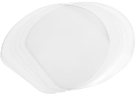 PATIKIL Película Protectora De Goma para Raqueta De Tenis De Mesa, Paquete De 10 Películas Adhesivas Protectoras para Paleta De Ping Pong, Transparente