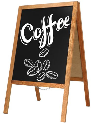 SPRINGOS Kundenstopper Werbetafel Gehwegaufsteller 100 x 60 cm Aufsteller Holztafel Kreidetafel Restaurant-Tafel Kreidetafel