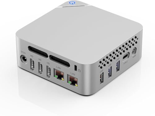 Anozmview Mini PC F30 Alder Lake-N95 16GB DDR4 RAM 512GB M.2 SSD, Dual 4K HDMI, 4 USB 3.2 Mini computer desktop, Mirco PC Supporto 4K Triplo HDMI/Type-C/WiFi 5/BT4.2/1000M LAN per la casa/ufficio