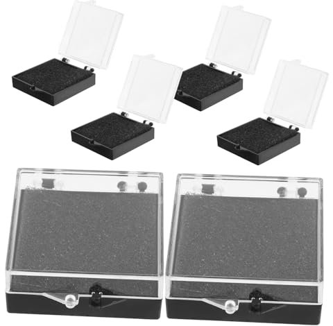 AUTSUPPL 6stücke Klarer Abzeichen-displaybox Mit Deckel Broschen-aufbewahrungsbox Transparent Wiederverwendbar Kompakt Zum Schutz Präsentation Von Schmuck