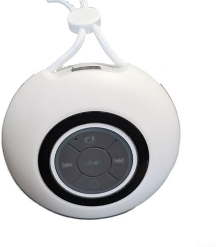Yhenlovtt Altoparlante impermeabile da doccia con LED, altoparlante BT portatile, altoparlante esterno per viaggi, spiaggia, picnic, streaming musicale wireless, modalità di riproduzione multiple