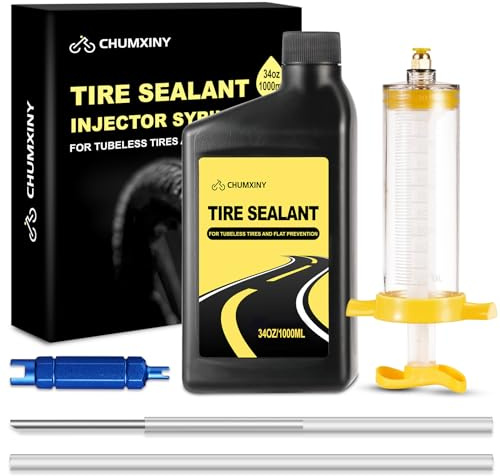 CHUMXINY Liquido Tubeless, Liquido Antipinchazos Bicicleta Sella RáPidamente Perforaciones de hasta 6,5 mm, Liquido Antipinchazos para NeumáTicos De Bicicleta MTB,Carretera
