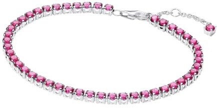 PANDORA Tennisarmband für Damen Pink Silber 591469C04